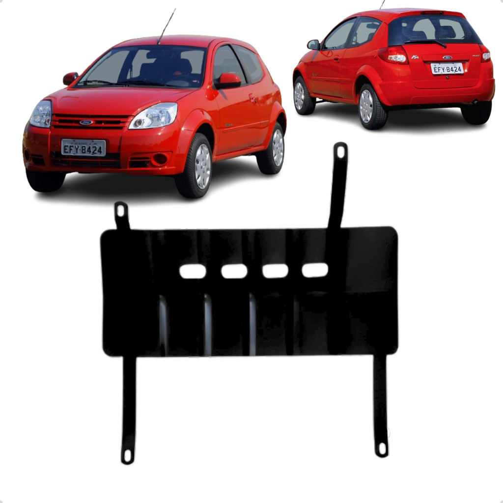 Protetor de Carter Peito Aco Ford Ka GL GLX Street 1.0 1.3 1.6 1997 a 2007 - Alta Durabilidade
