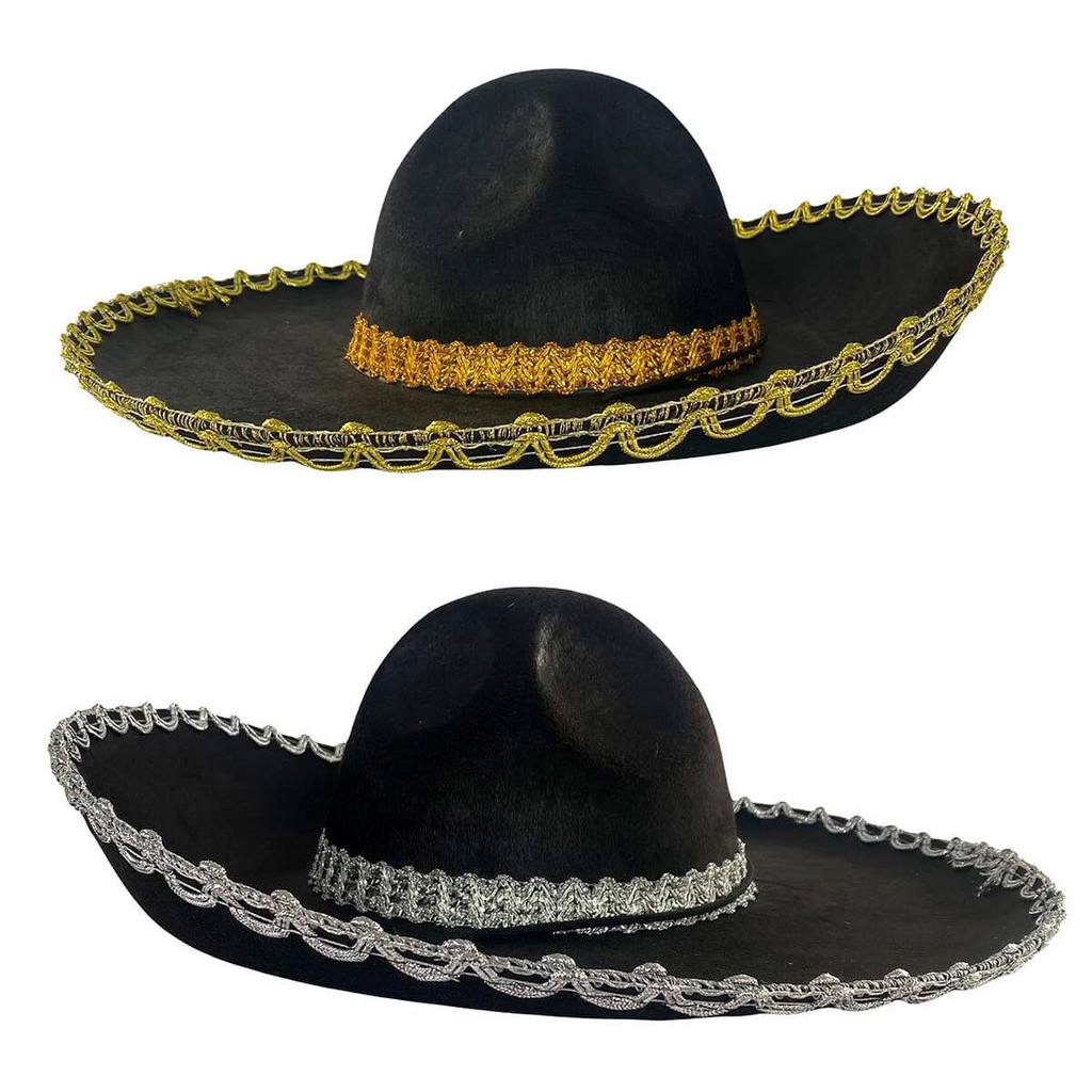 Chapéu Mexicano Pra Fantasia Caveira Mexicana de Halloween