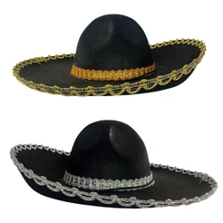 Chapéu Mexicano Pra Fantasia Caveira Mexicana de Halloween