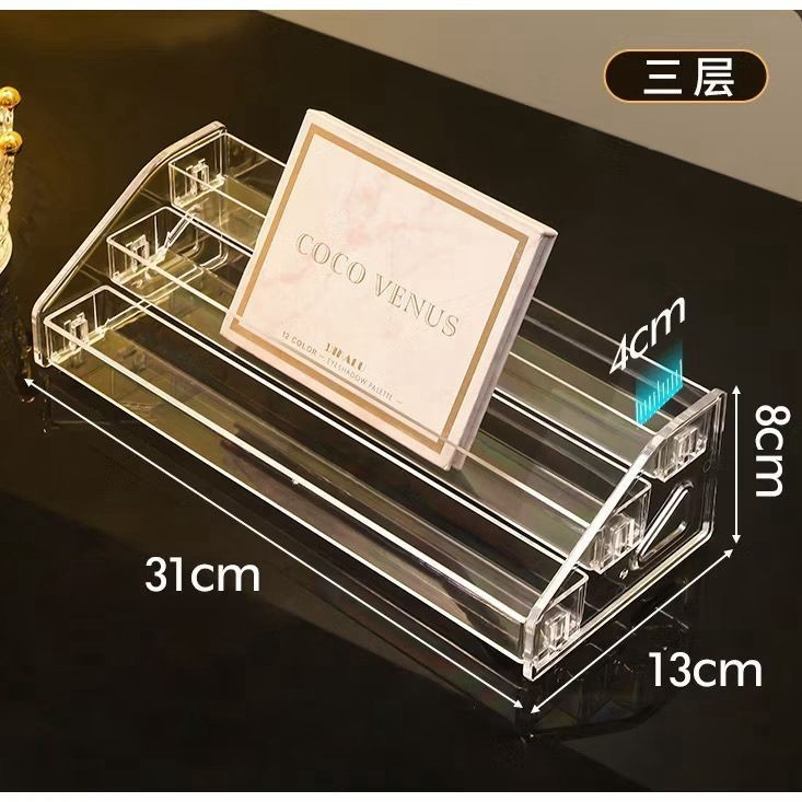 Organizador Acrilico Multiuso 3 Camada  - Organização de Maquiagem Porta Paleta, Blush, Sombra em Oferta na Shopee