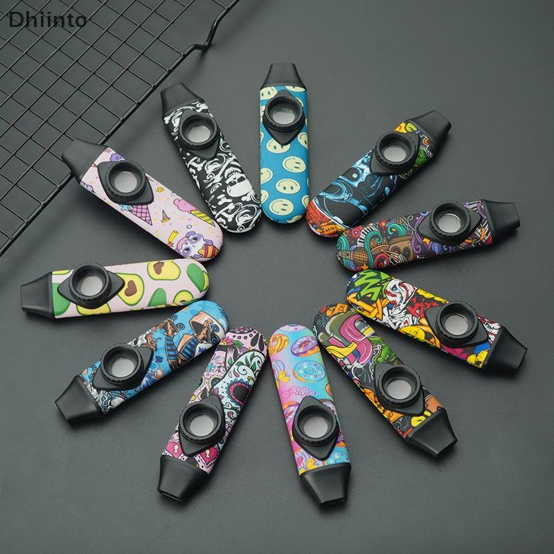 [Dhiint] Flauta De Bolso Kazoos Para Adultos E Crianças Instrumentos Pequenos Filme Duplo Kazoo Buraco Guitar Partner Em