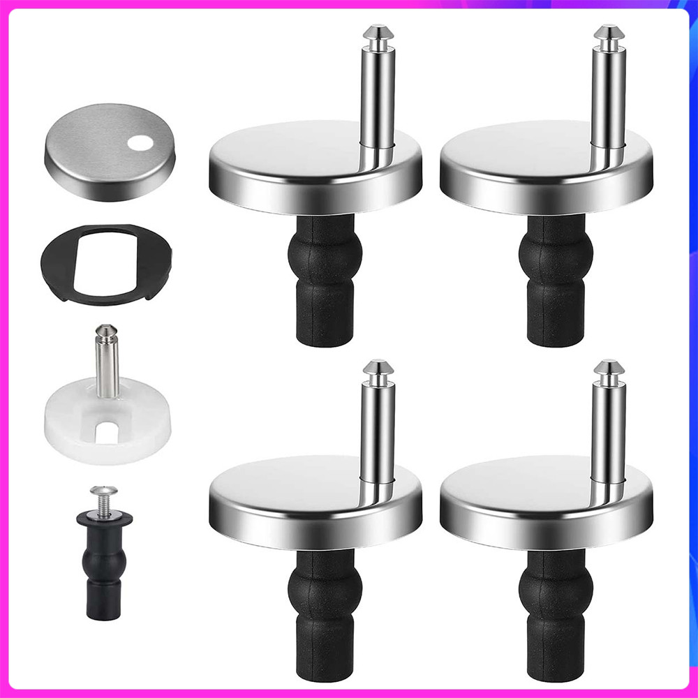 ​ Acessórios para parafuso de expansão de tampa de vaso sanitário, 4 peças, conector de dobradiça de aço inoxidável, par