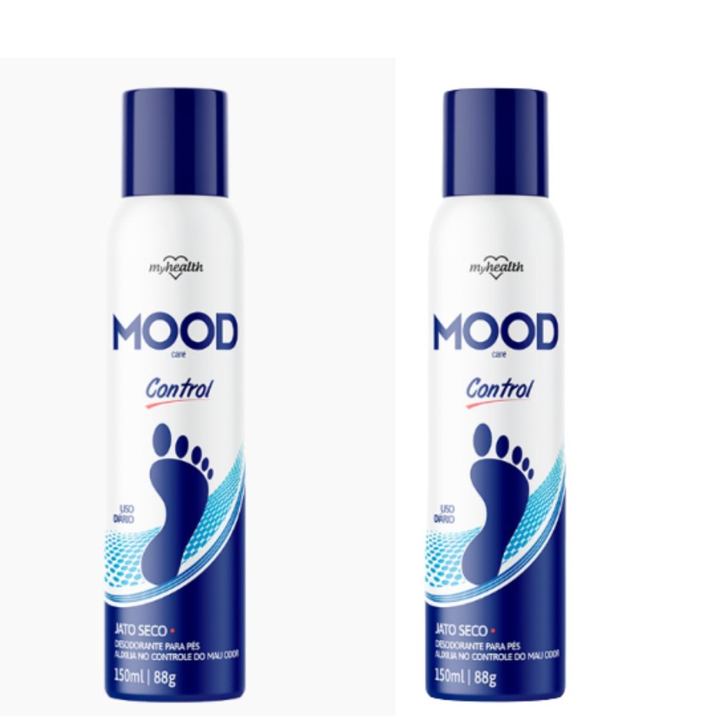 Kit c/ 2 Desodorante para Pés Masculino Mood Jato Seco 150ml
