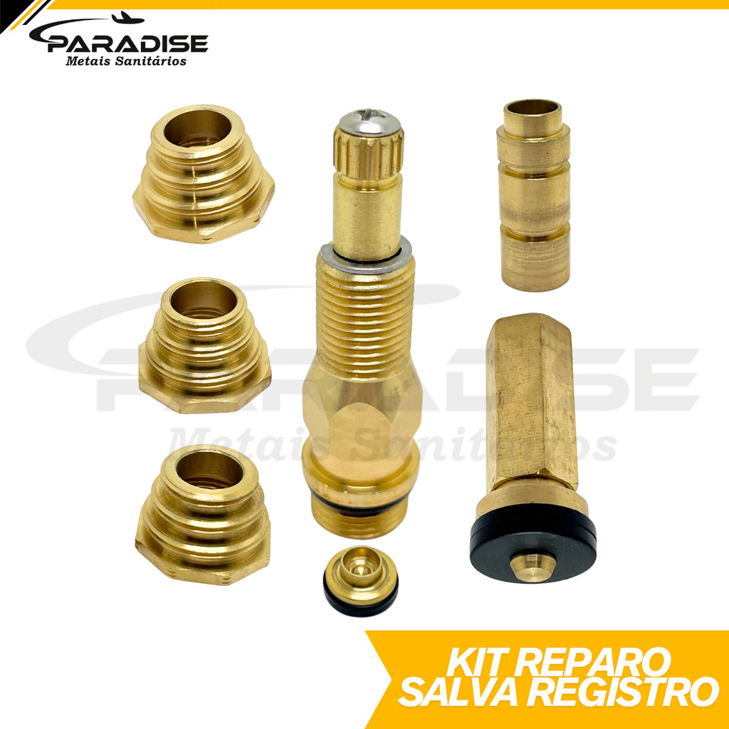Kit Reparo Salva Registro 10x1 Fácil Chuveiro Pressão Metal