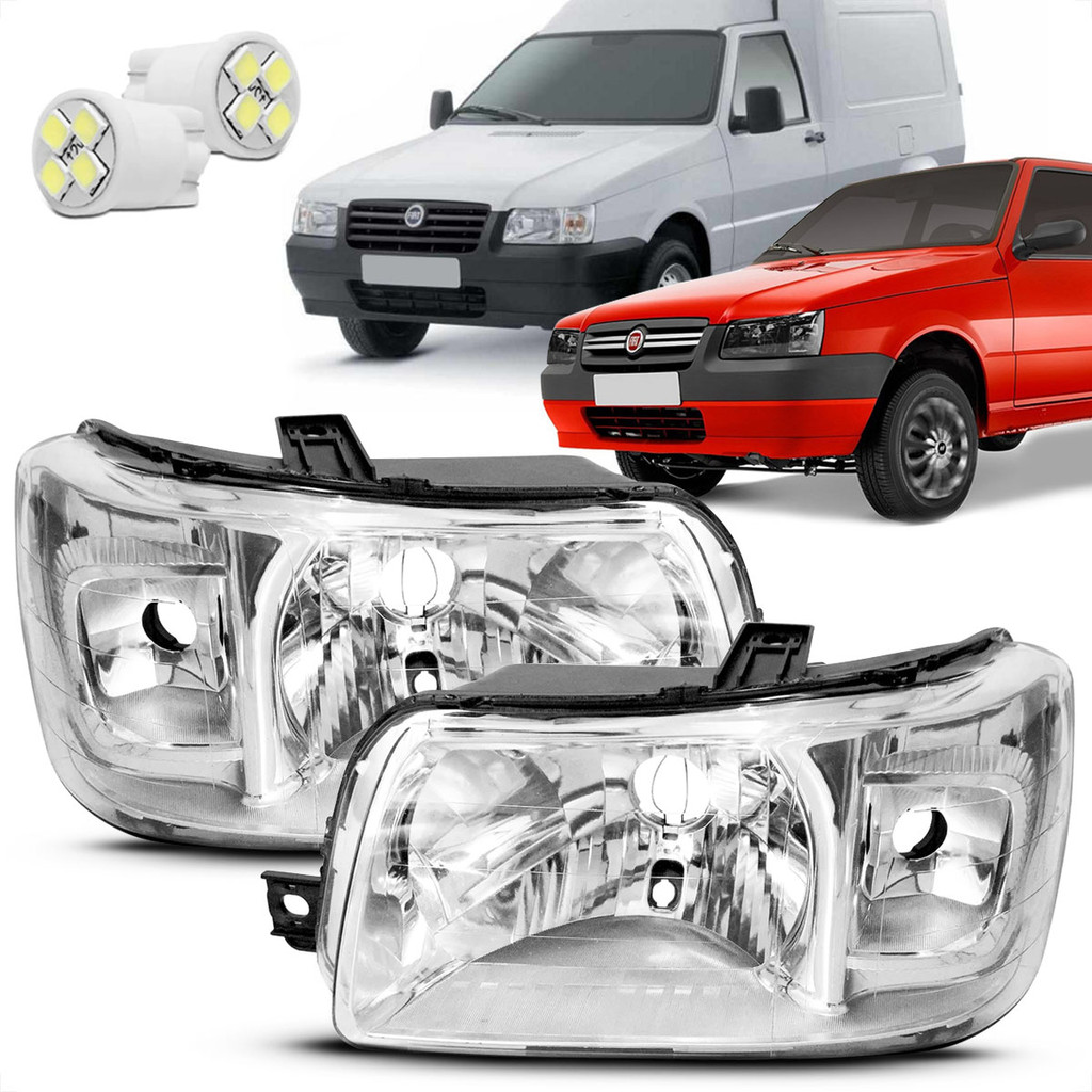 Par Farol Fiat Uno Fiorino Way Mille 2004 2005 2006 2007 2008 2009 2010 2011 2012 2013