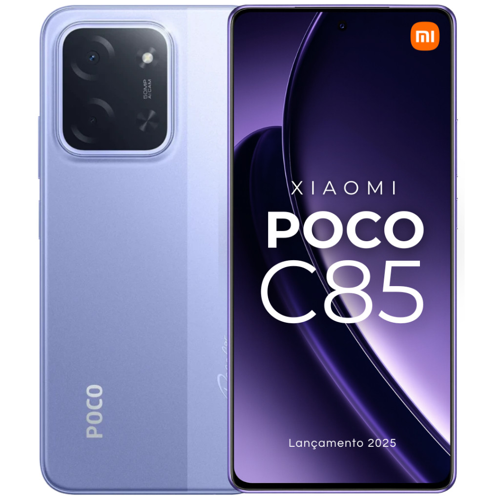 Lançamento Xiaomi POCO C85 NFC 120Hz 50MP 256/128GB +16GB Ramboost 6000mAh Original + Garantia ️