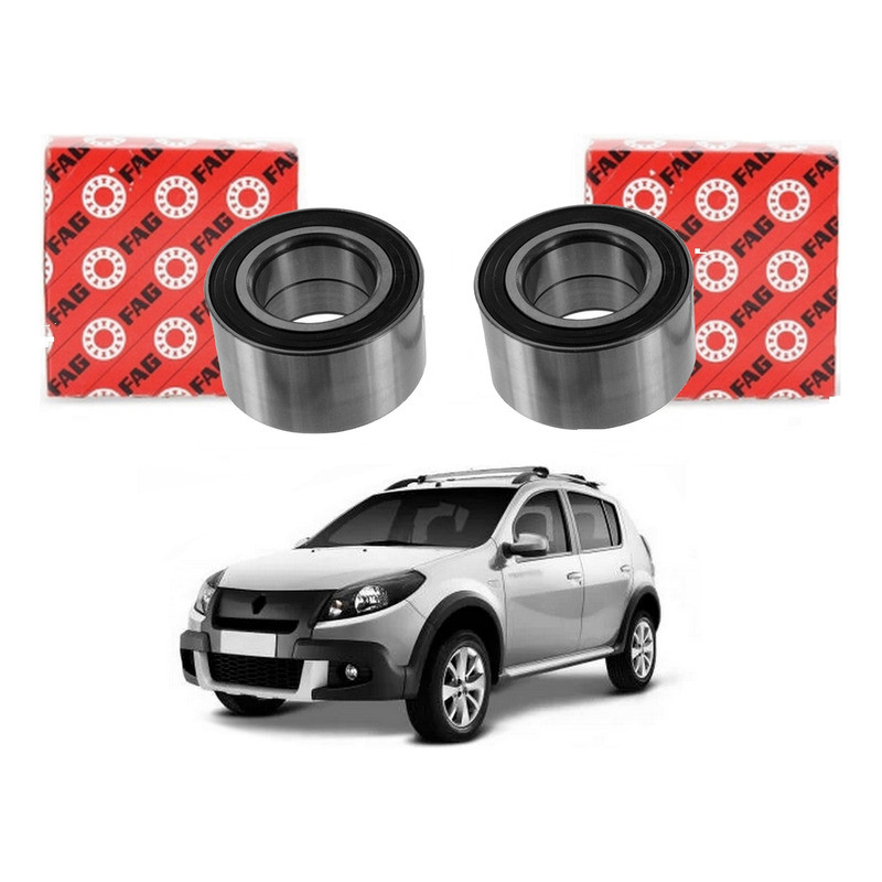 Par Rolamento Roda Dianteiro Fag, Sandero Stepway 1.6 2007 A 2013