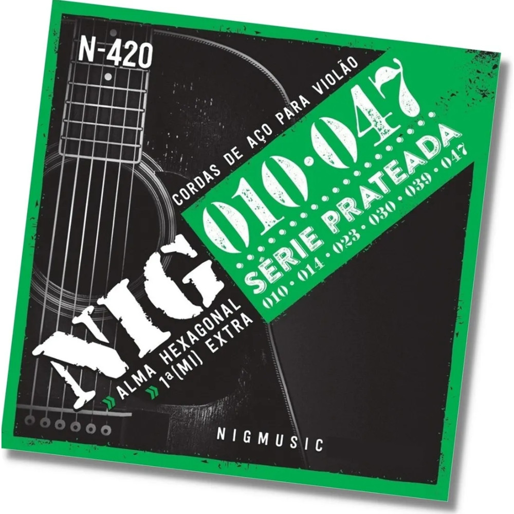 Enc N420 Violao Aco/prateada - 010.047 - 6 Cordas em Oferta na Shopee