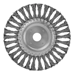 ESCOVA CIRCULAR, ACO CARBONO, TORCIDA, FURO 22,2 MM, 175MM, 1PC // MTX