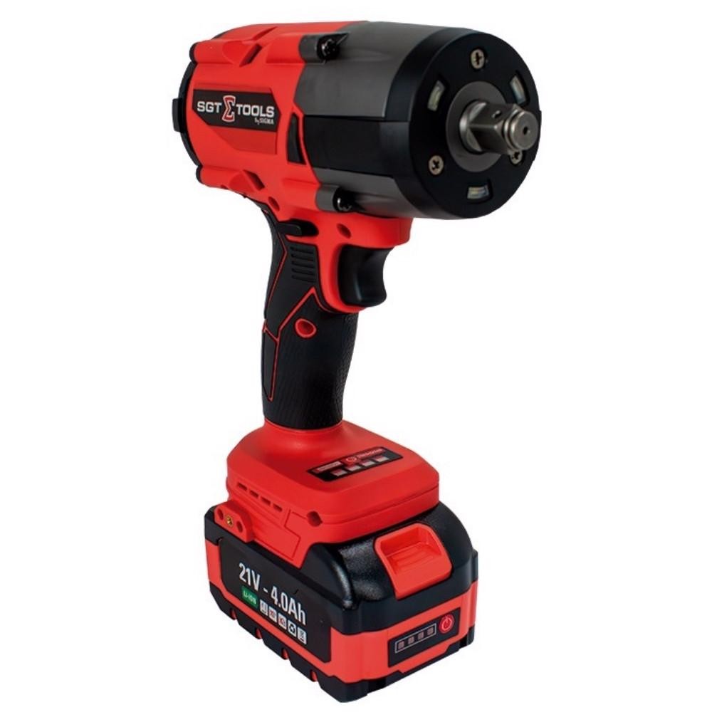 Chave Impacto a Bateria 1/2 POL 820Nm SGT-7508 com 2 Baterias e Maleta SIGMA em Oferta na Shopee