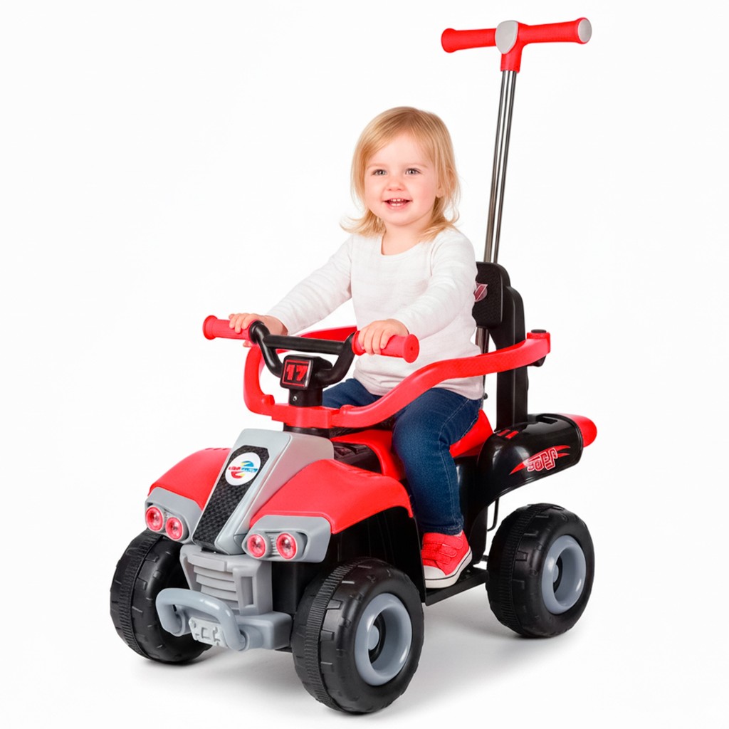 Mini Carro Elétrico Infantil Vermelho 6V A Bateria Com Luz E Som Frente E Ré - Unitoys em Oferta na Shopee