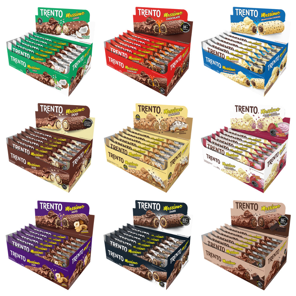 Chocolate Trento Massimo Peccin 15un em Oferta na Shopee