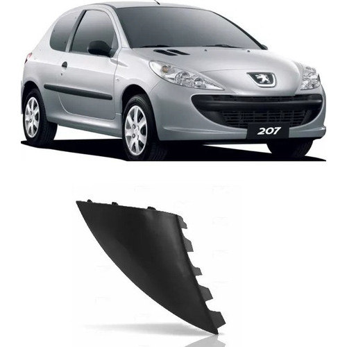 TAMPA REBOQUE PARACHOQUE DIANTEIRO PEUGEOT 207 2009 2008 2009 2010 2011 2012 2013 2014 PRETO