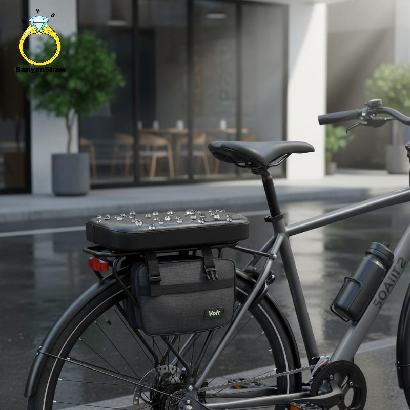 [BANY] Assento Ba Para Bicicleta , Couro PU , Almofada Macia , Traseiro , Resistente À Água Infantil Com Descanso , Aces
