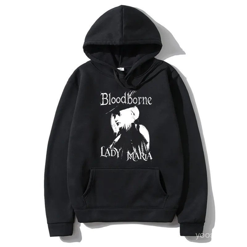 Hot Sale Game Bloodborne Hoodie Men Women Fashion Gothic Oversized Streetwear Male Vintage Casual Fleece Cotton Pullover