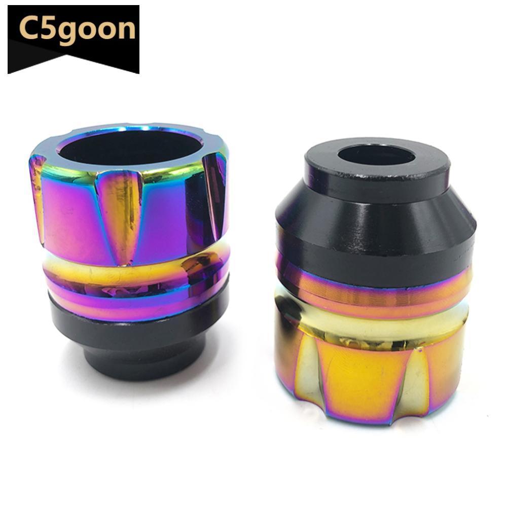 C5GOON 2 Pçs Motocicletas Liga De Alumínio Garfo Dianteiro Copo De Fibra De Carbono Anti-Queda Queima Titânio Scooter De