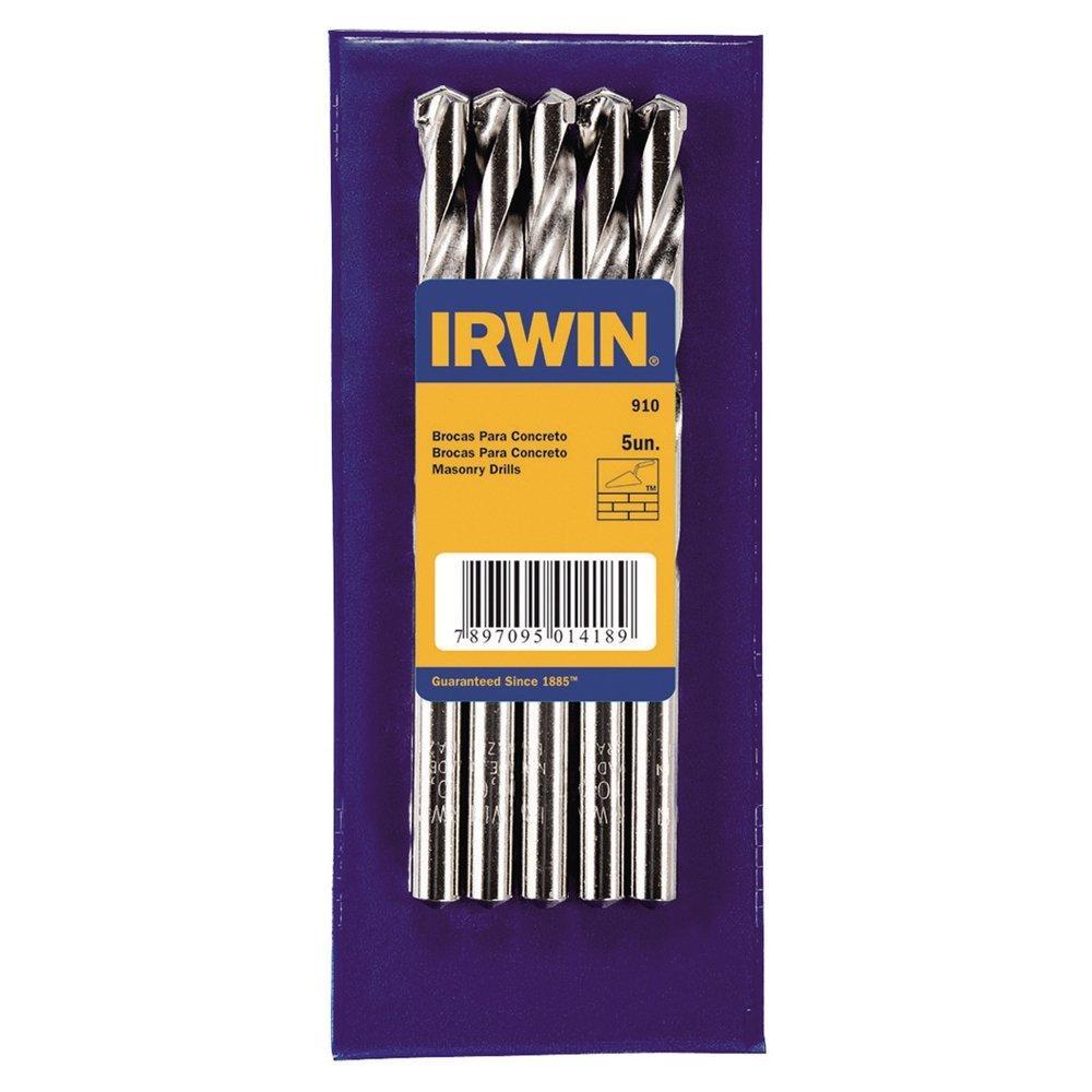 Broca Concreto Irwin 12mm Embalagem com 5 Unidades