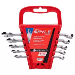 Jogo de Chaves Combinadas Mayle 8-13mm com 5 Peças