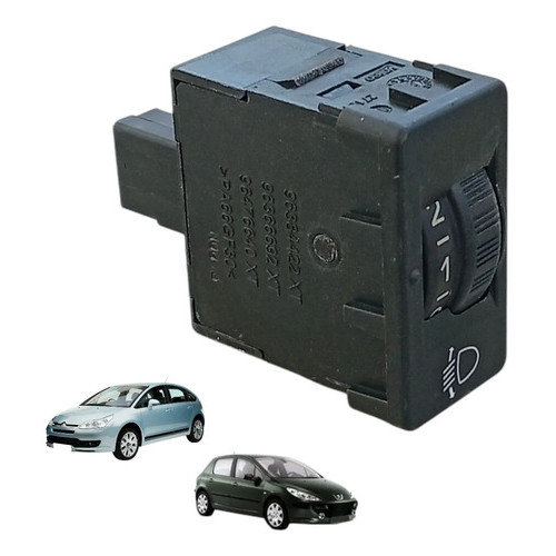 Botão Regulagem Farol Peugeot 307 Citroen C4 Pallas 2008/12