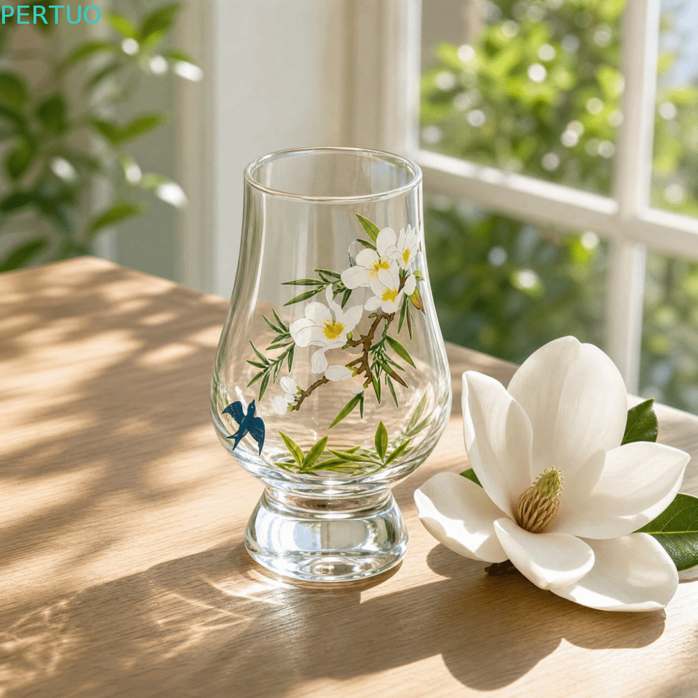 Vidro Com Haste De PERTUO , Copo Cheiro De Aroma Requintado De 200ml De Bebida Transparente Para Coquetel