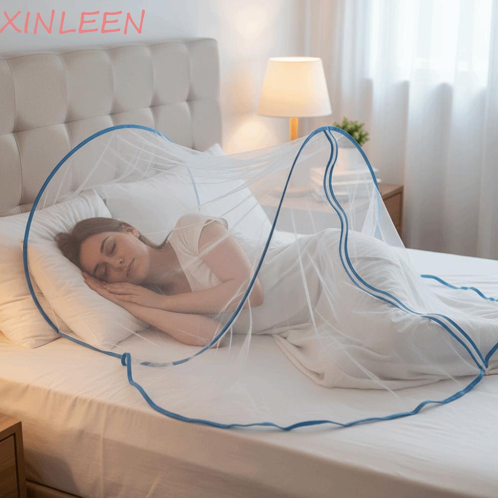 Tenda Mosquiteira Principal XINLEEN , Rede Facial Dobrável Respirável Com Dossel De Malha , Barracas De Dormir Para Cont
