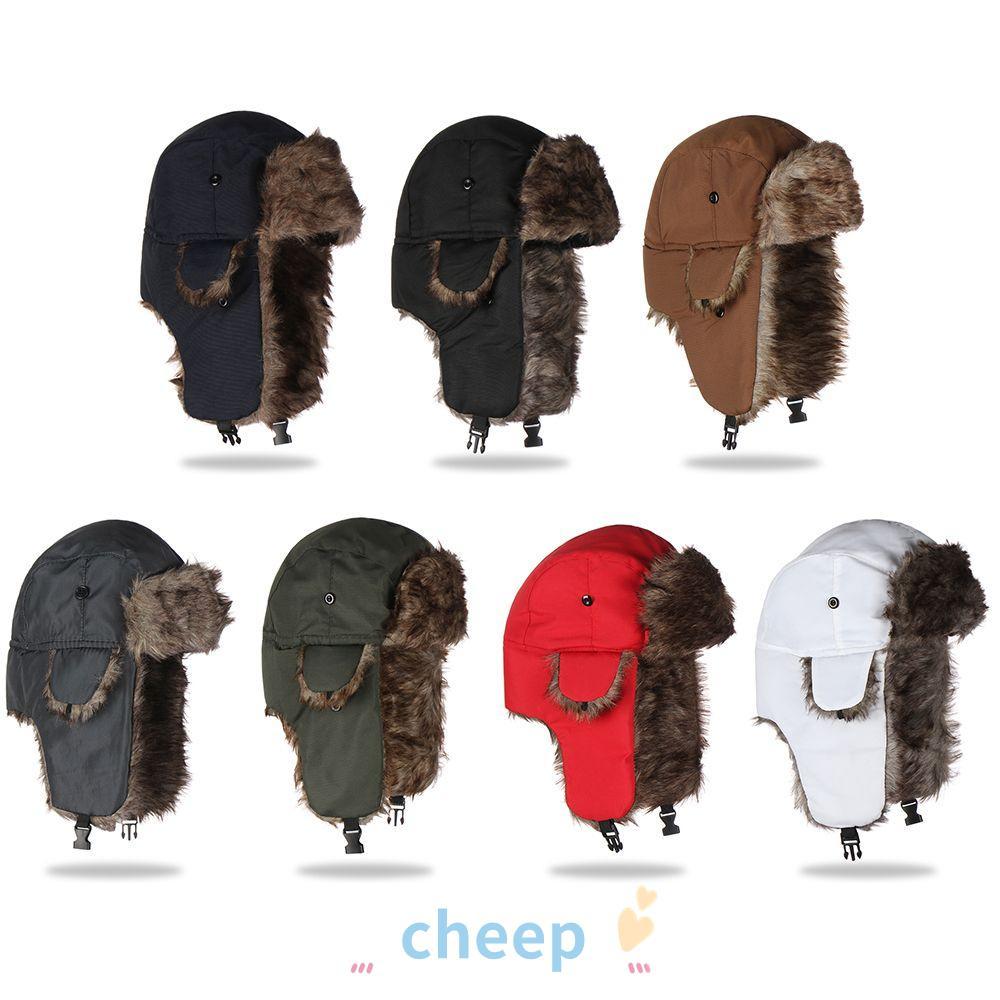 Boné De Inverno CHEEP Russo Ushanka Ao Ar Livre Fur Trapper
