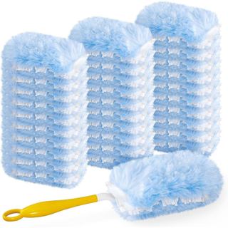 Refil para Duster Swiffer, 30 Unidades, Alta Resistência, 2 Lados, 360 Graus °   Refis de Pano de Limpeza com 1 Cabo, 4 