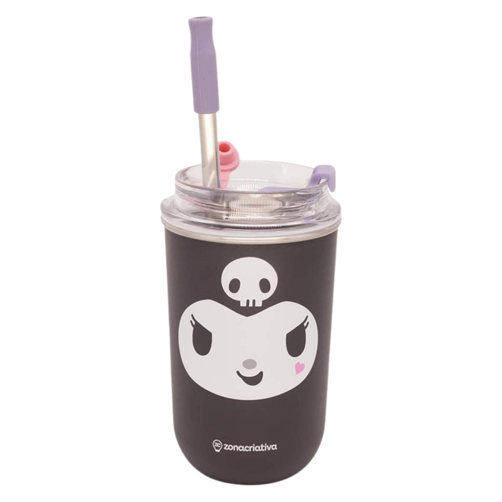 Copo Neo com Canudo Kuromi Zona Criativa - 10026756