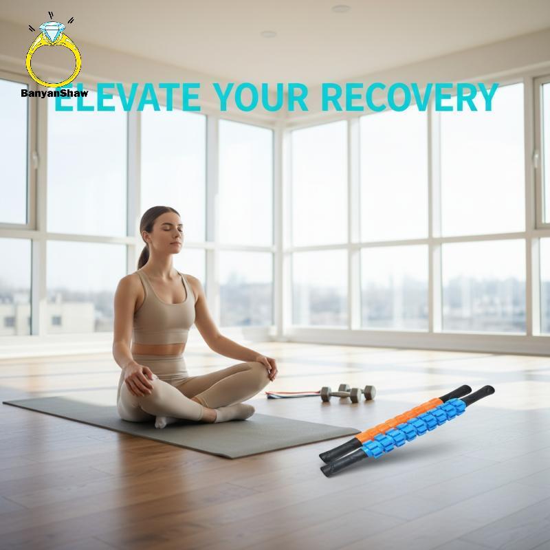 [BANY] Portátil Aptidão Yoga Massagem Sti Rolete 1 Pcs Aperto Ergonômico Para Relaxamento Muscular De Corpo Inteiro Exer