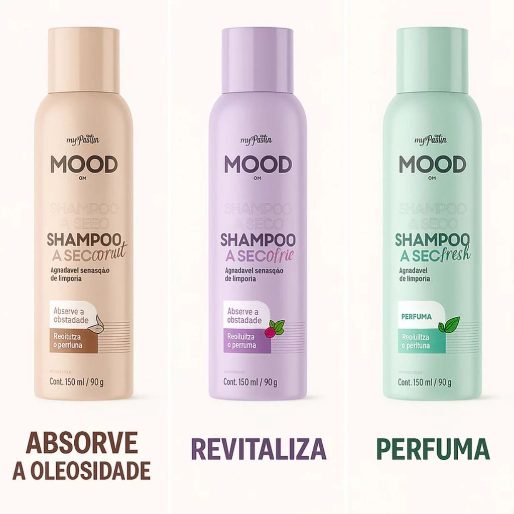 Shampoo a Seco Mood 150ml | Coconut, Berries ou Fresh | Cabelos Limpos, Soltos e Sem Oleosidade — imagem 2 de 2