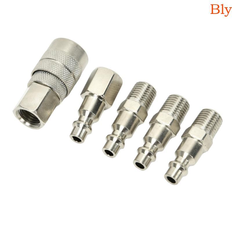 Kit De Acoplador Rápido De Acessórios De Ar Com Rosca Universal Bly Conexão Instantânea De Aço Robusto Para Sistemas Pne