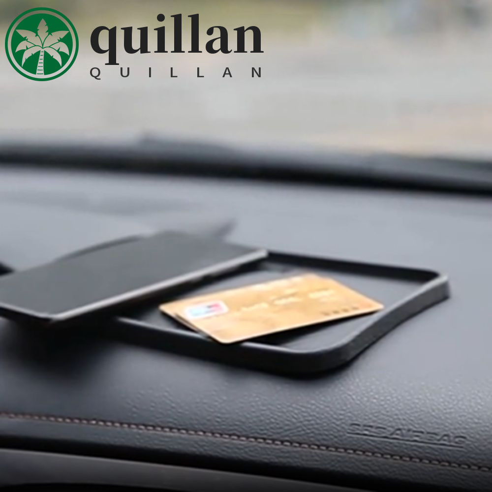 Tapete Antiderrapante Para Carro QUILLAN , Almofada Automóvel De Fibra De Carbono De Silicone , Pegajoso De 20 * 12.5 Cm
