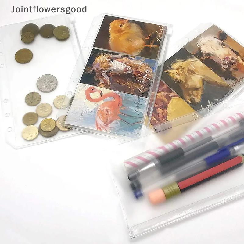 JTFG 8 Pcs PVC Fichário Poeta Envelopes De Dinheiro A5 A6 A7 Pastas Com Zíper Bolsas Organizador Arquivo De Documentos D