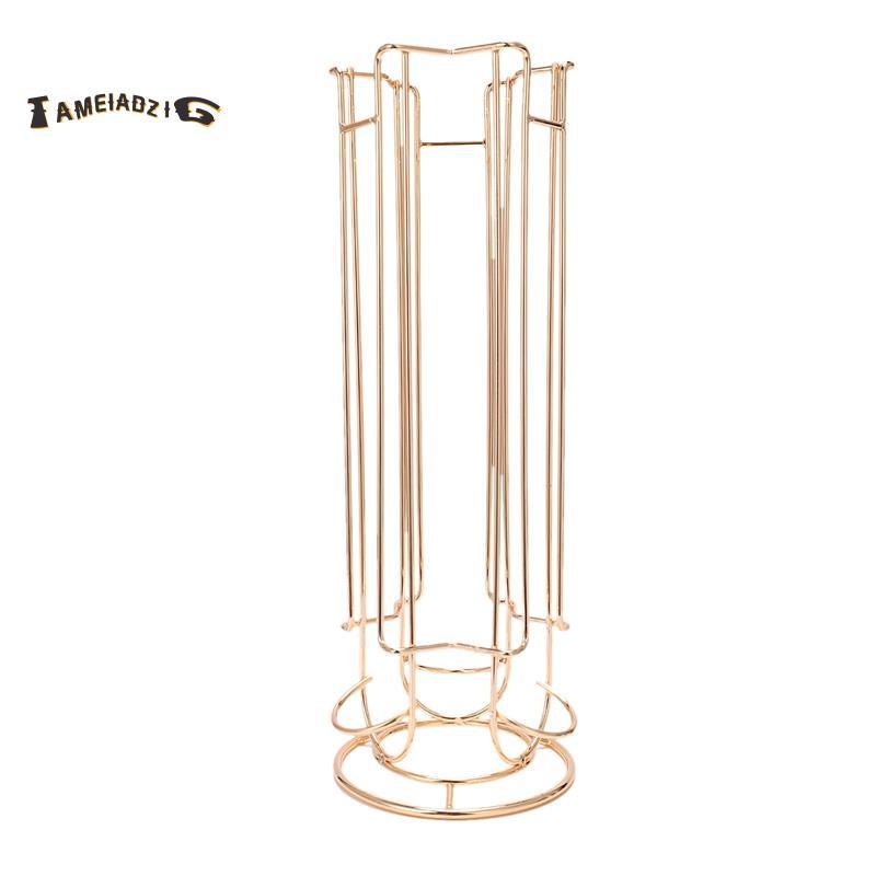 [Entrega Rápida T] Suporte De Cápsula De Café De Metal Cromado De Ferro Rack De Armazenamento De Cápsulas Para 18 Unidad