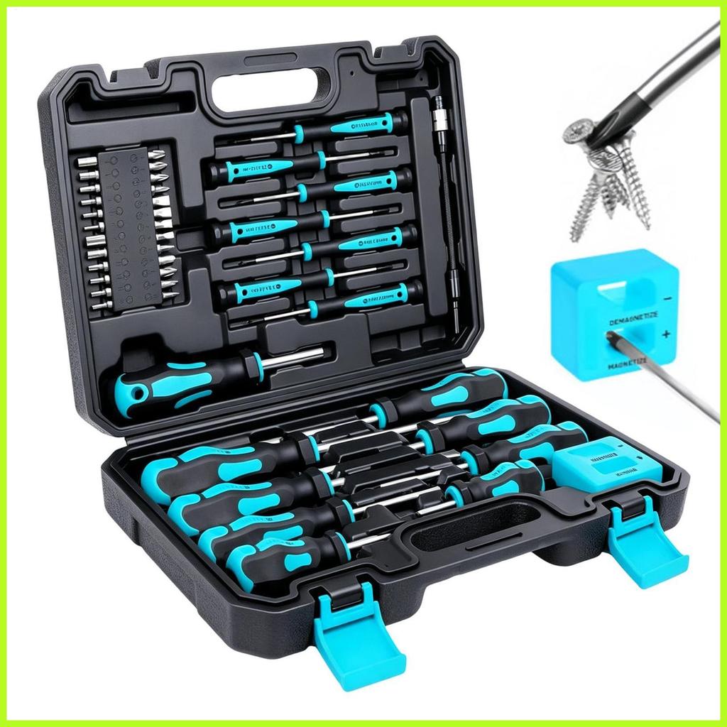 Conjunto De Chave De Fenda De Catraca Com Ferramentas Manuais Magnéticas Phillips Multi Bits De 43 Peças Para PC unhcxeb