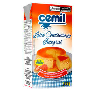 KIT C/ 4 un. LEITE CONDENSADO CEMIL 395ML - 8% GORDURA