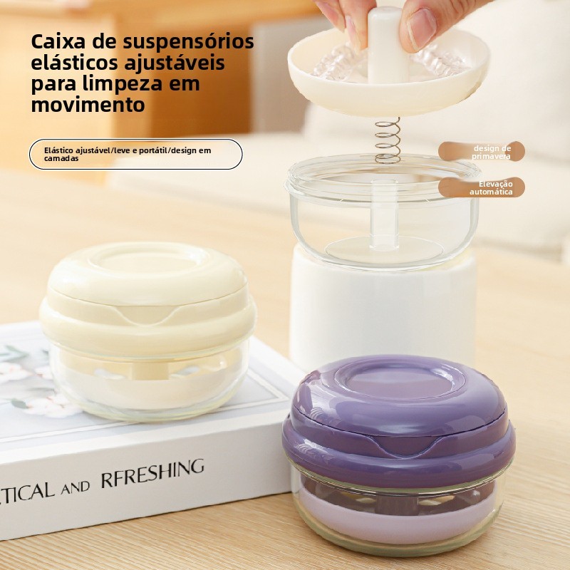 Caixa de armazenamento para aparelho invisível, caixa de armazenamento para limpeza e imersão de alinhadores dentais