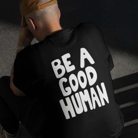 Camiseta BTS Nomad Be A Good Human Blusa Kpop 100% algodão Unisex