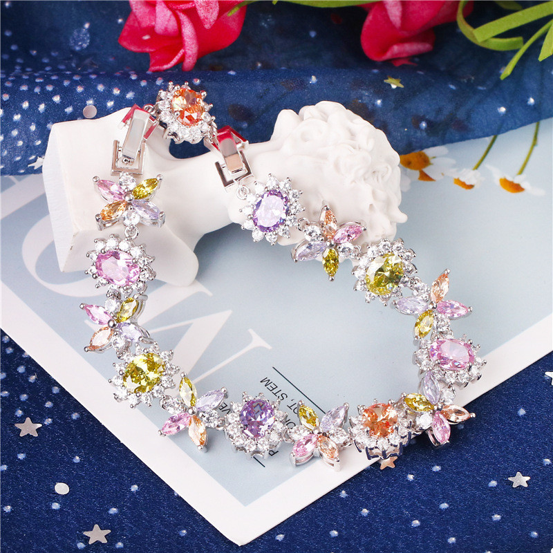 Estilo criativo pulseira geração acessórios de envio novo estilo moda na moda cobre zircão senhoras pulseira