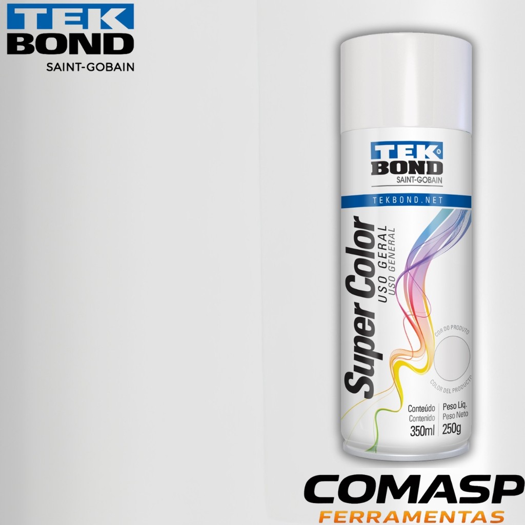 Tinta Spray Uso Geral Gelo TekBond 350 ML250G