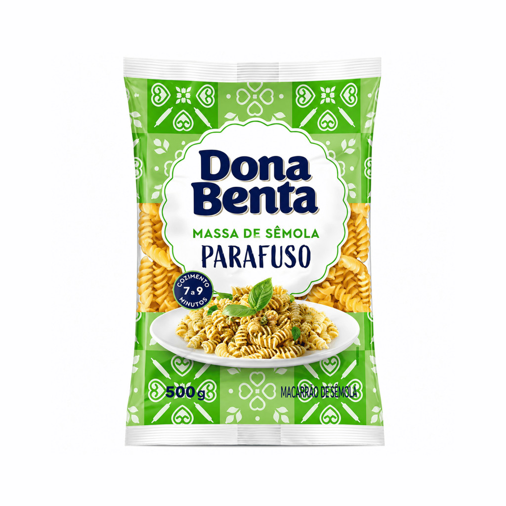 Macarrão parafuso de sêmola Dona Benta 500 g