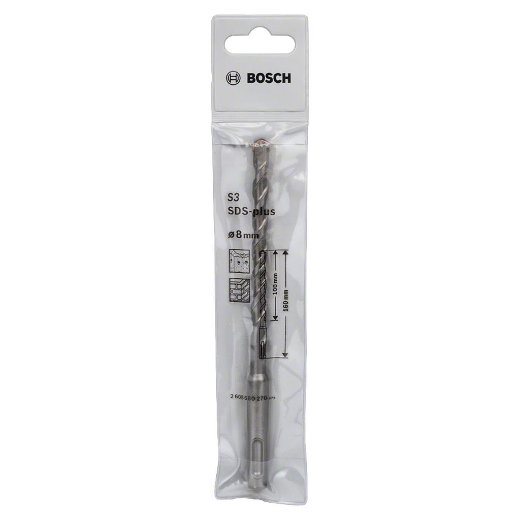 Broca Bosch Sds Plus-1 Para Concreto Ø8 X 100 X 160 mm