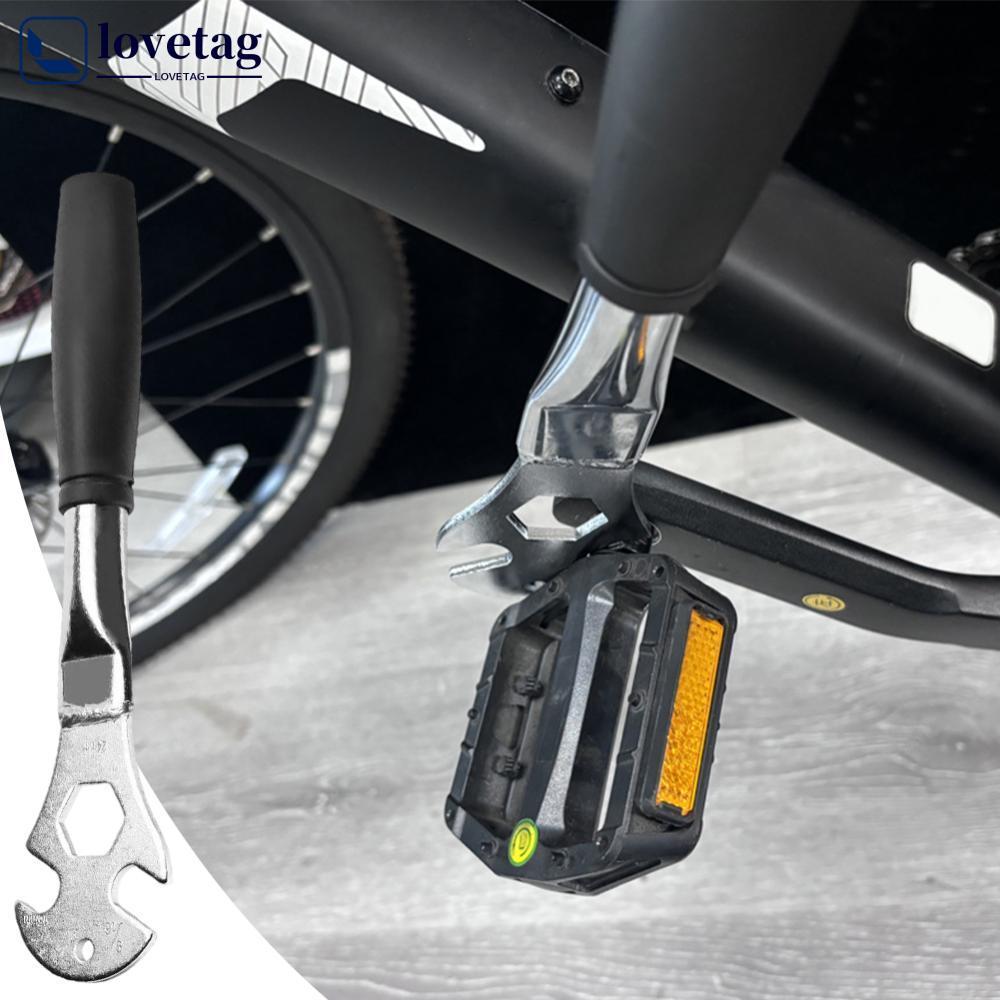 LOVETAG Multifuncional Chave De Remoção De Pedal De Bicicleta 15MM Mandíbula Padrão 24MM Hex Buraco Dianteiro Eixo Trase