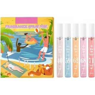 Conjunto de perfumes em spray, 5 fragrâncias diferentes, 10ml*5, tamanho de bolso, conjunto de presente de verão, BRQA c