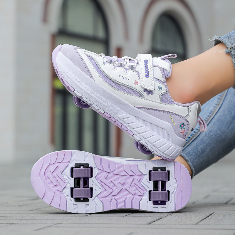 Baba coelho verão novo estilo Runaway sapatos meninas malha respirável patins estudantes do sexo feminino patins esporti