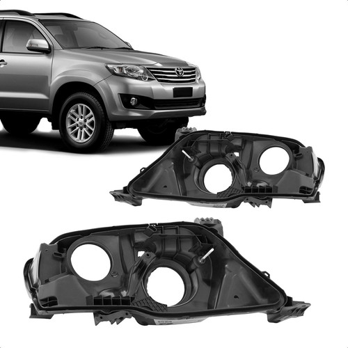 Carcaça Farol Hilux Sw4 2012 2013 2014 2015 Com Regulador
