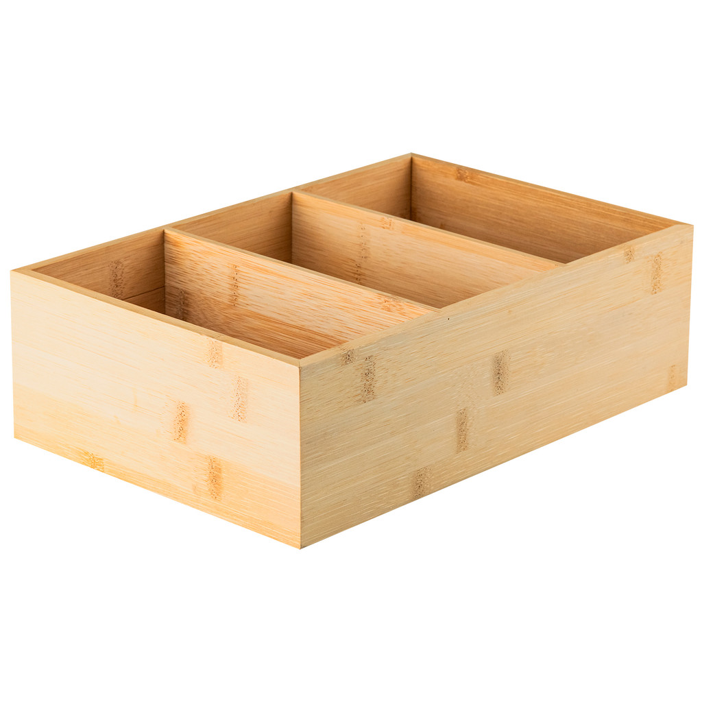 Caixa Organizadora Modular Keep 5L 3 Divisórias Bambu Natural Cozinha Quarto Banheiro Dispensa Ou em Oferta na Shopee