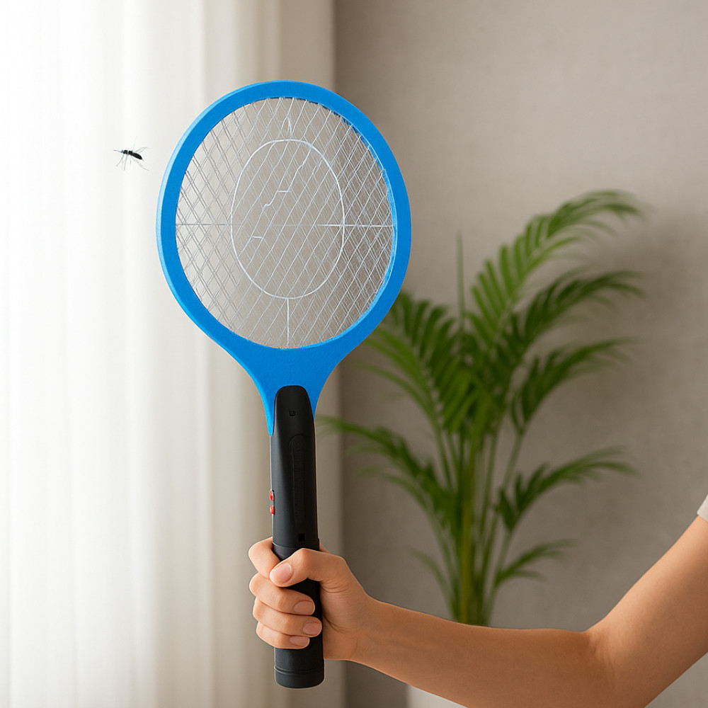 Raquete Elétrica Mata Mosquito Armadilha De Insetos Recarregável Grande Mosca Mosquitos em Oferta na Shopee