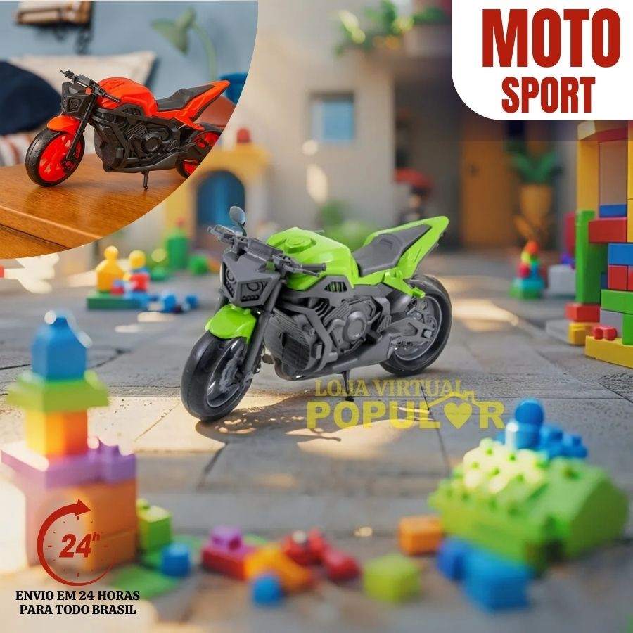 Motinha De Brinquedo New Moto 1000 Moto Motocicleta Infantil Menino Storm Sport