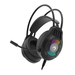 Headset Gamer Marvo H8326, RGB, Drivers 40mm, Preto, H8326